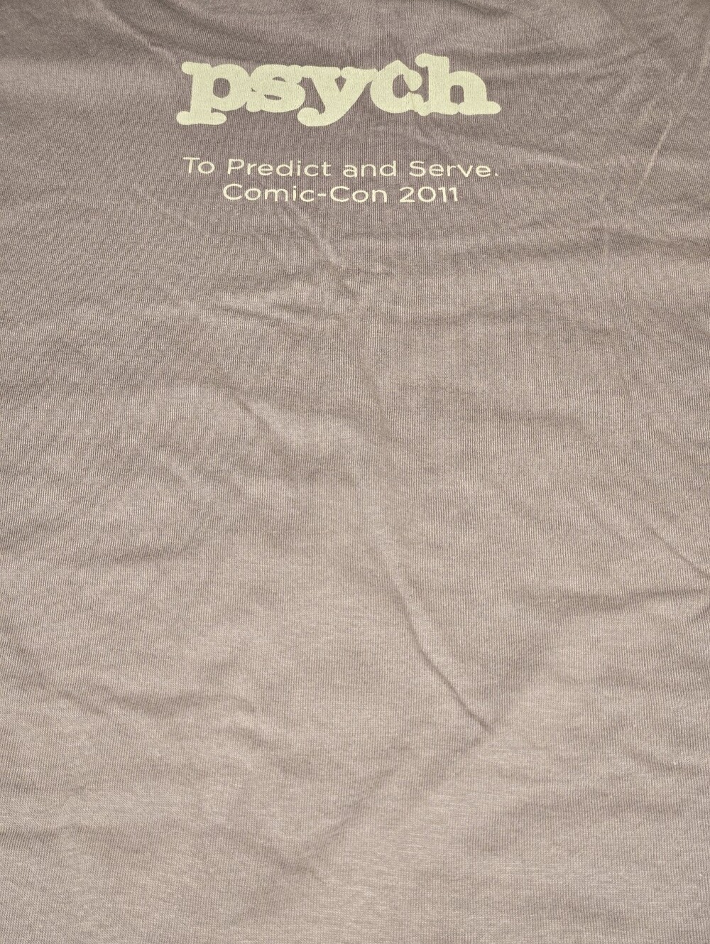 Psych Comic-Con 2011 Gray T-Shirt - Size XL - Original New - SDCC - Picture 8 of 9
